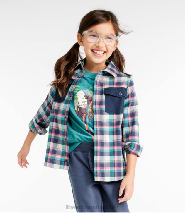 Clothing Vintage Tartan H8XZ101 BeanFlex All-Season Flannel Shirt Kids L.L.Bean - Image 2