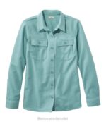Clothing Vintage Teal H8XZ427 Heritage Chamois Shirt Women L.L.Bean