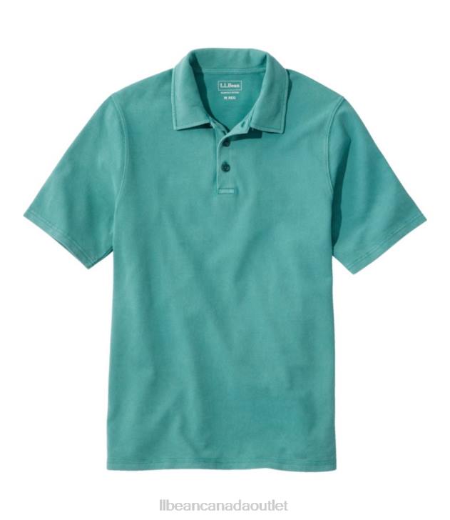 clothing_warm_teal_h8xz241_beanbuilt_pique_polo_shirt_men_l_l_bean.jpg Clothing Warm Teal H8XZ241 BeanBuilt Pique Polo Shirt Men L.L.Bean - Image 1