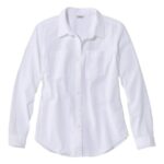 Clothing White H8XZ5680 Vacationland Seersucker Shirt Women L.L.Bean
