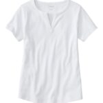 Clothing White H8XZ6905 Tee Women L.L.Bean