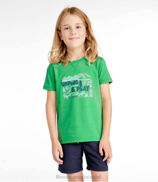 Clothing Yellow Sun Camp Life Vibes H8XZ446 Organic Short-Sleeve Tee Kids L.L.Bean - Image 2