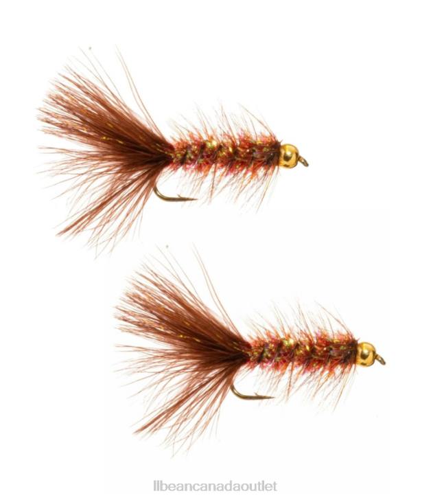 Fishing Copper Brown H8XZ5357 Gold Bead Crystal Bugger Unisex L.L.Bean - Image 1