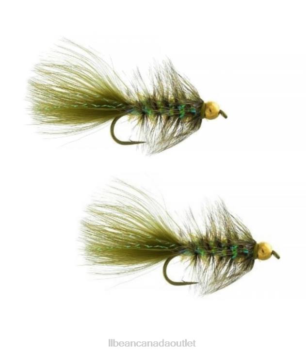 fishing_olive_h8xz4113_gold_bead_crystal_bugger_unisex_l_l_bean.jpg Fishing Olive H8XZ4113 Gold Bead Crystal Bugger Unisex L.L.Bean - Image 1