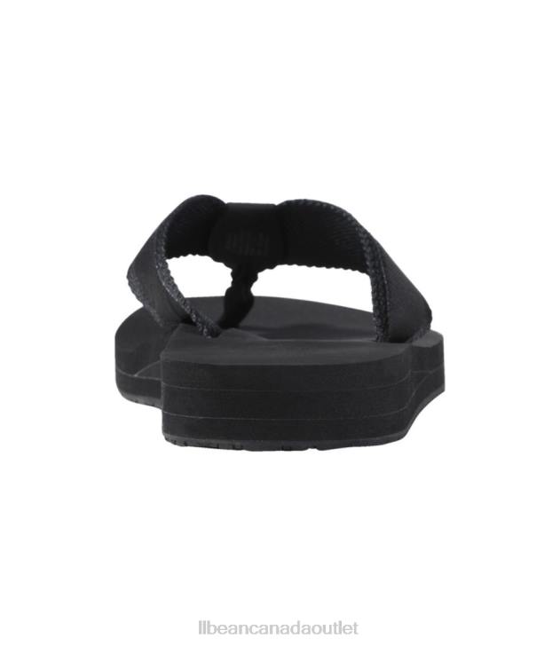 Footwear Black H8XZ1071 Maine Isle Flip-Flops Women L.L.Bean - Image 3