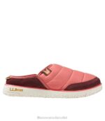 Footwear Dark Salmon/Burgundy H8XZ6107 Mountain Classic Quilted Slides Women L.L.Bean
