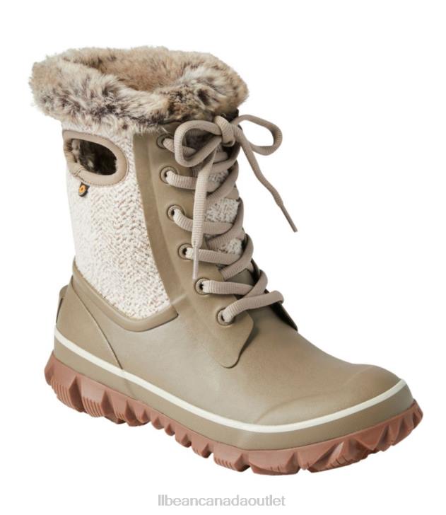Footwear Taupe H8XZ1175 Bogs Arcata Cozy Chevron Boots Women L.L.Bean - Image 6