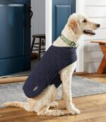Home Goods Bright Navy/Dress Gordon H8XZ2075 Reversible Quilted Dog Vest Unisex L.L.Bean - Image 2