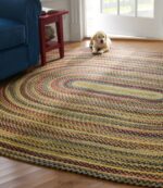 Home Goods Chestnut H8XZ2484 Braided Wool Rug Oval Unisex L.L.Bean - Image 2