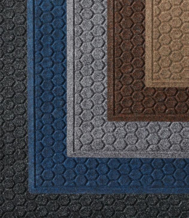Home Goods Gray H8XZ6851 Washable Waterhog Mat Set of Four Unisex L.L.Bean - Image 4
