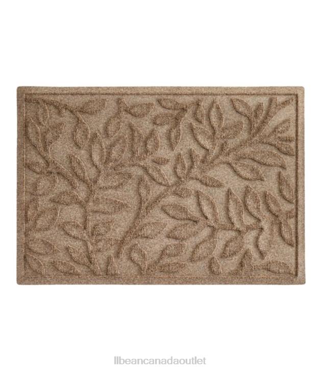 home_goods_khaki_h8xz4348_heavyweight_recycled_waterhog_doormat_woodland_leaf_unisex_l_l_bean.jpg Home Goods Khaki H8XZ4348 Heavyweight Recycled Waterhog Doormat Woodland Leaf Unisex L.L.Bean - Image 1