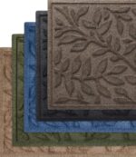 Home Goods Medium Gray H8XZ6333 Heavyweight Recycled Waterhog Mat Runner Woodland Leaf Unisex L.L.Bean - Image 4