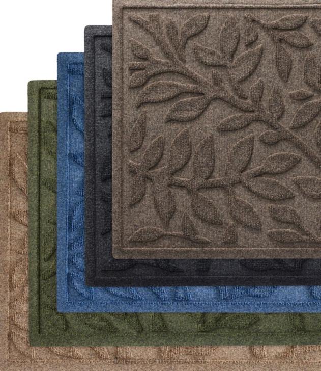 Home Goods Medium Gray H8XZ6333 Heavyweight Recycled Waterhog Mat Runner Woodland Leaf Unisex L.L.Bean - Image 4