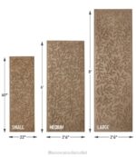 Home Goods Medium Gray H8XZ6333 Heavyweight Recycled Waterhog Mat Runner Woodland Leaf Unisex L.L.Bean - Image 5