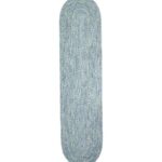 Home Goods Ocean H8XZ2796 All-Weather Braided Runner Concentric Pattern Oval Unisex L.L.Bean