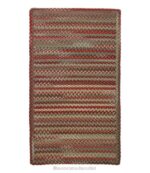 Home Goods Rose/Moss H8XZ4507 Braided Wool Rug Horizontal Braid Unisex L.L.Bean