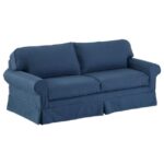 Indoor Furniture Blue H8XZ4553 Pine Point Slipcovered Sleeper Sofa Performance Linen Unisex L.L.Bean