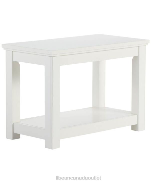 Indoor Furniture Paperwhite H8XZ2805 Painted Farmhouse Bench Unisex L.L.Bean - Image 1