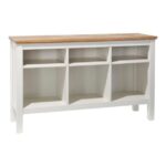 Indoor Furniture Paperwhite H8XZ2874 Painted Farmhouse Storage Console Wood Top Unisex L.L.Bean