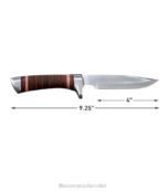 Outdoor Accessories Brown H8XZ1290 Stacked Leather Hunting Knife Unisex L.L.Bean - Image 4