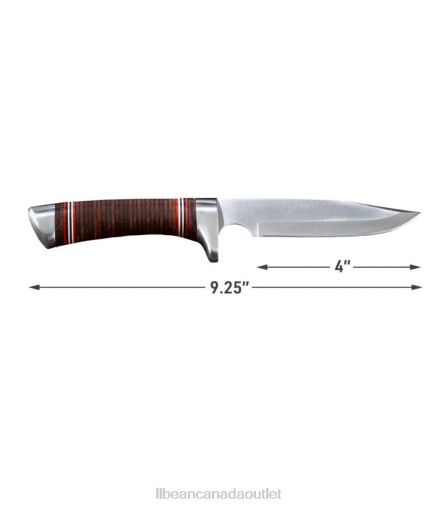 Outdoor Accessories Brown H8XZ1290 Stacked Leather Hunting Knife Unisex L.L.Bean - Image 4