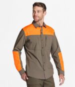 Outdoor Equipment Ash/Hunter Orange H8XZ1599 Technical Stretch Upland Shirt with No Fly Zone Men L.L.Bean - Image 2