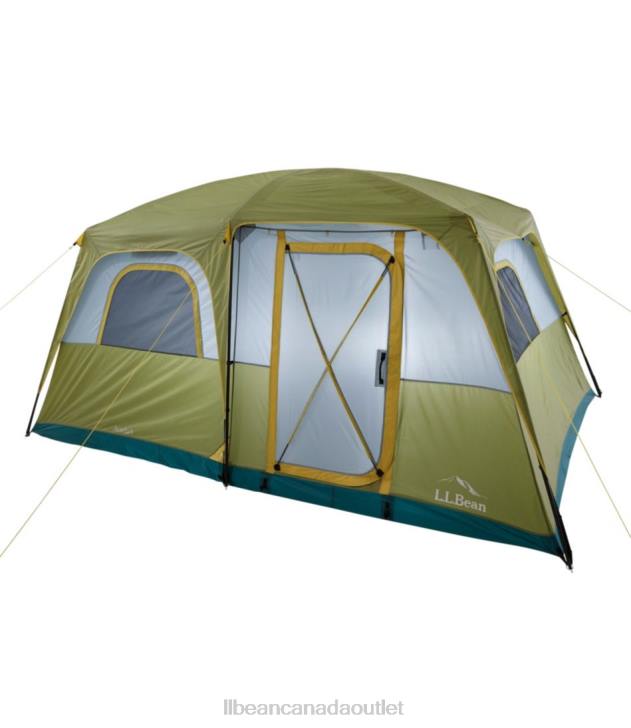 outdoor_equipment_avocado_chartreuse_h8xz1560_acadia_8_person_cabin_tent_unisex_l_l_bean.jpg Outdoor Equipment Avocado/Chartreuse H8XZ1560 Acadia 8-Person Cabin Tent Unisex L.L.Bean - Image 1