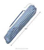 Outdoor Equipment Bayside Blue Stripe H8XZ1220 Sunbuster Folding Shelter Print Unisex L.L.Bean - Image 6