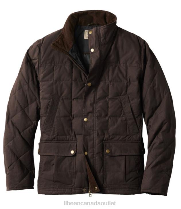 outdoor_equipment_coffee_bean_h8xz3668_upcountry_waxed_cotton_down_jacket_men_l_l_bean.jpg Outdoor Equipment Coffee Bean H8XZ3668 Upcountry Waxed-Cotton Down Jacket Men L.L.Bean - Image 1
