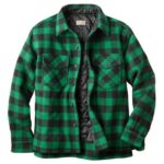 Outdoor Equipment Green/Black H8XZ1255 Maine Guide Shirt with PrimaLoft Men L.L.Bean