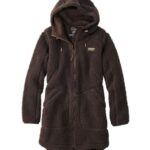 Outerwear Black Coffee H8XZ833 Mountain Pile Fleece Coat Women L.L.Bean