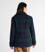 Outerwear Black Watch Tartan H8XZ939 Classic Lambswool Peacoat Women L.L.Bean - Image 3
