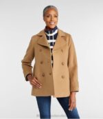 Outerwear Camel H8XZ886 Classic Lambswool Peacoat Women L.L.Bean - Image 2