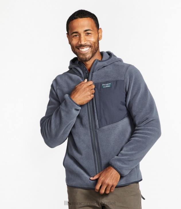Outerwear Indigo Ink H8XZ3388 Mountain Classic Fleece Hoodie Men L.L.Bean - Image 2